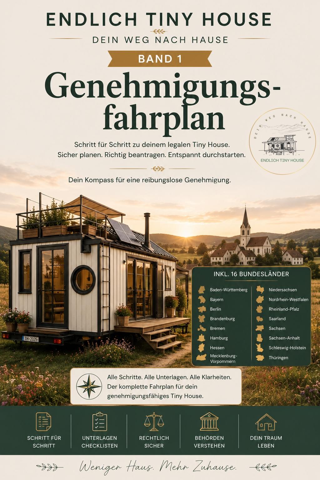 Buchcover Band 1 – Grundstück & Genehmigungs-Fahrplan